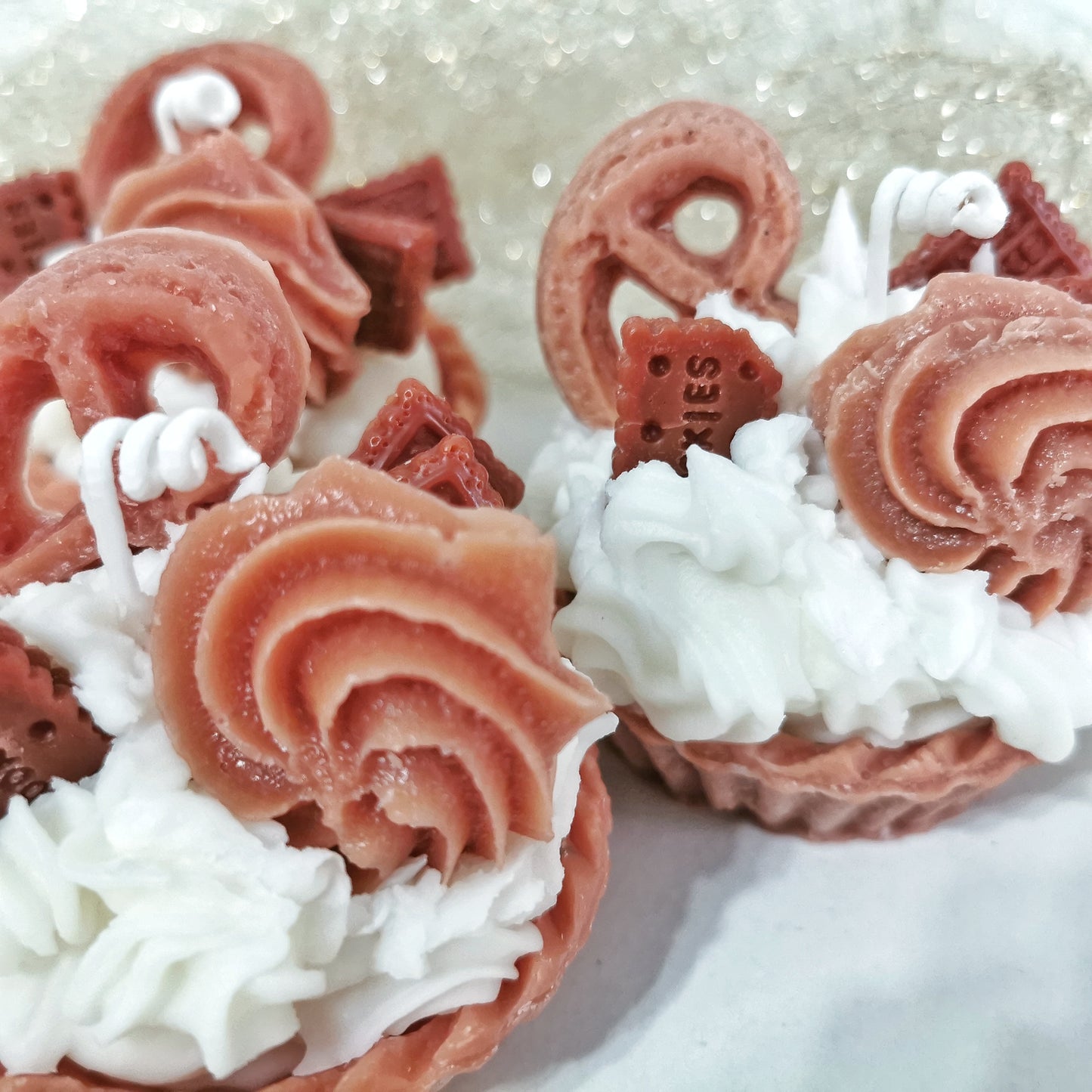 Biscuit fairy cupcake and cream