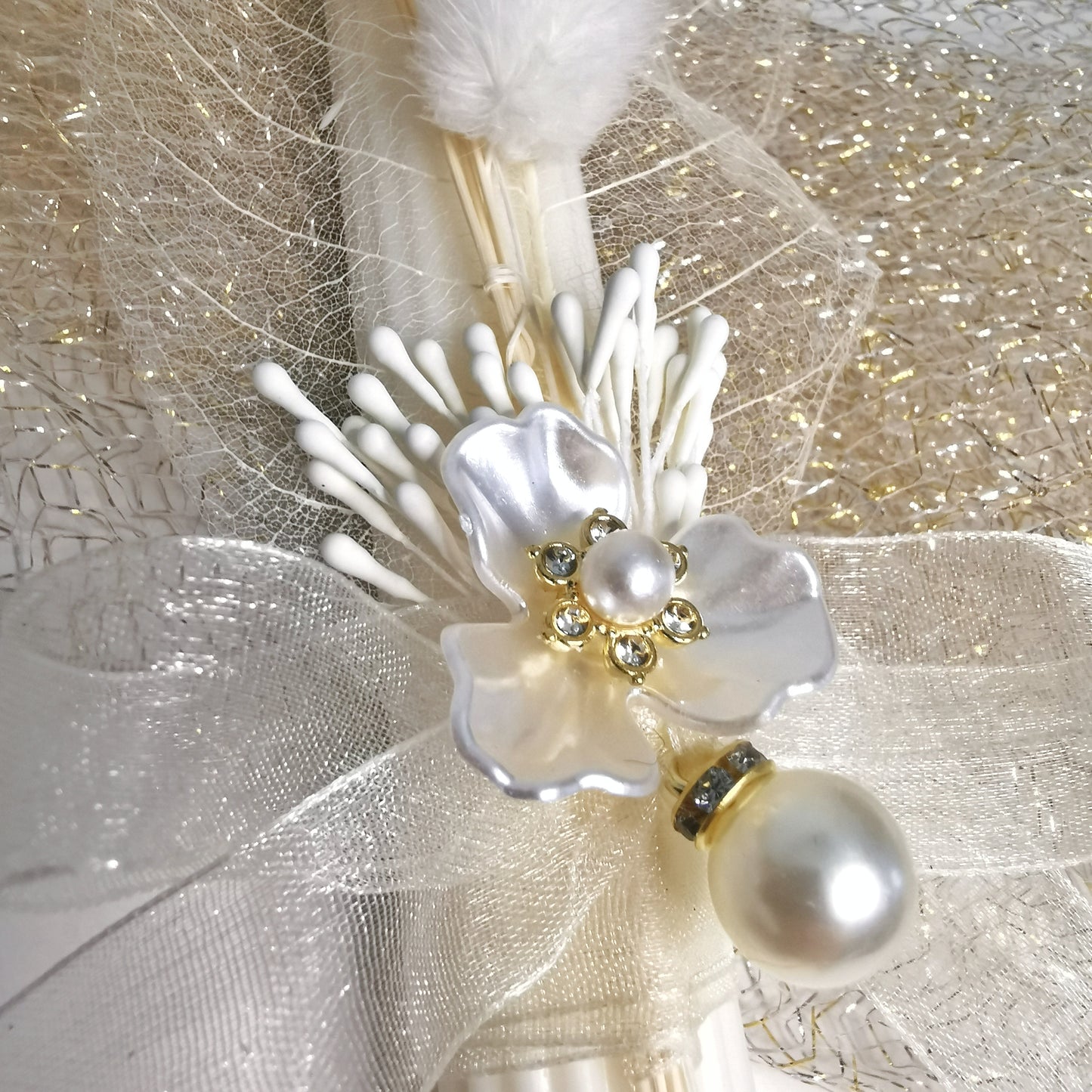 White and pearly
