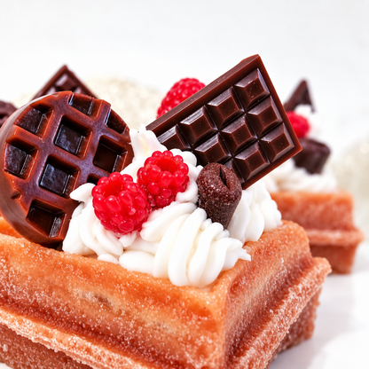Crunchy cream waffle