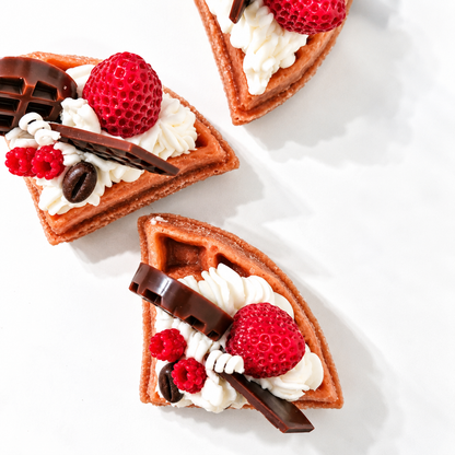 Crunchy cream waffle