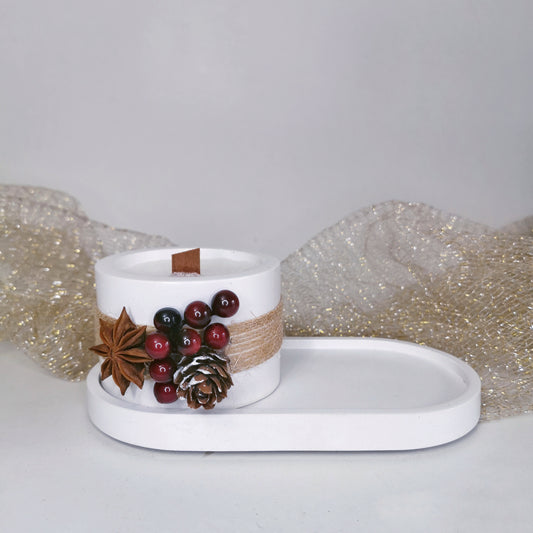 Kiss under the mistletoe